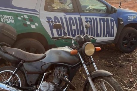 Moto furtada é encontrada na BR-158 em Aragarças