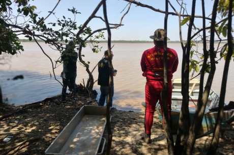 Pedreiro de 45 anos se afoga em lago e corpo é resgatado pelos Bombeiros em Araguaiana-MT