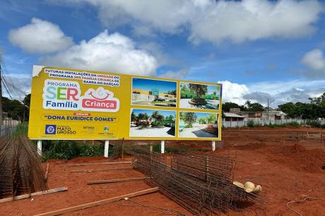 Em Barra do Garças, obra do SER Família Criança avança com a etapa de fundação