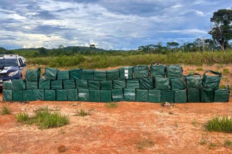 Força conjunta de segurança apreende 1,5 tonelada de droga e causa 100 milhões de reais em prejuízo ao crime