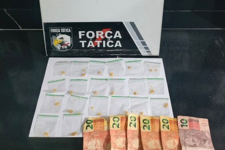 Força Tática prende dois homens por tráfico e uso de drogas em Barra do Garças