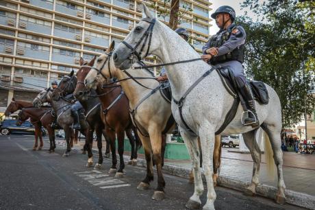 Homem com 11 passagens criminais é preso pela Cavalaria da PM com mandado de prisão em aberto